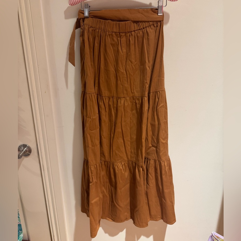 TCEC midi brown skirt - Picture 3 of 3